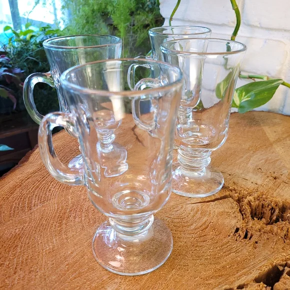 Set of 4 Irish coffee/cappuccino mugs - Picture 11 of 14